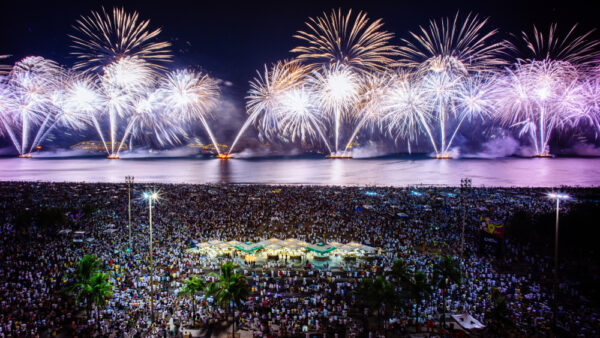 New Year's Eve on Copacabana Beach. Photo: Yusuke Koike/Shutterstock