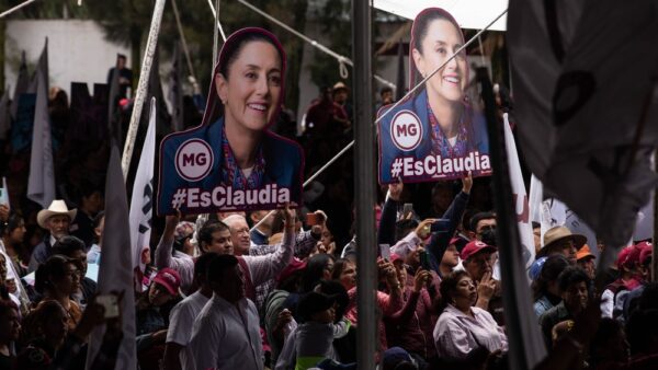 mexico Supporters of Claudia Sheinbaum in Texcoco, State of Mexico. Photo: Octavio Hoyos/Shutterstock